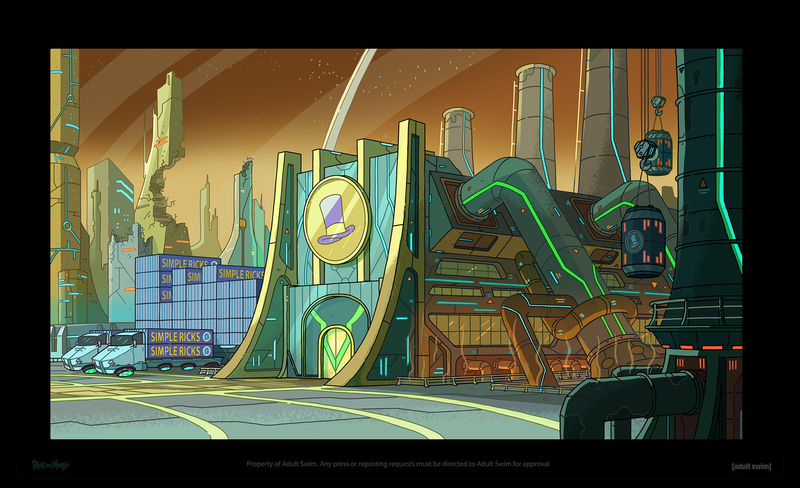 Illustration for article titled Aww Gee, Here's Some Rick & Morty Behind-The-Scenes Art